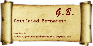 Gottfried Bernadett névjegykártya